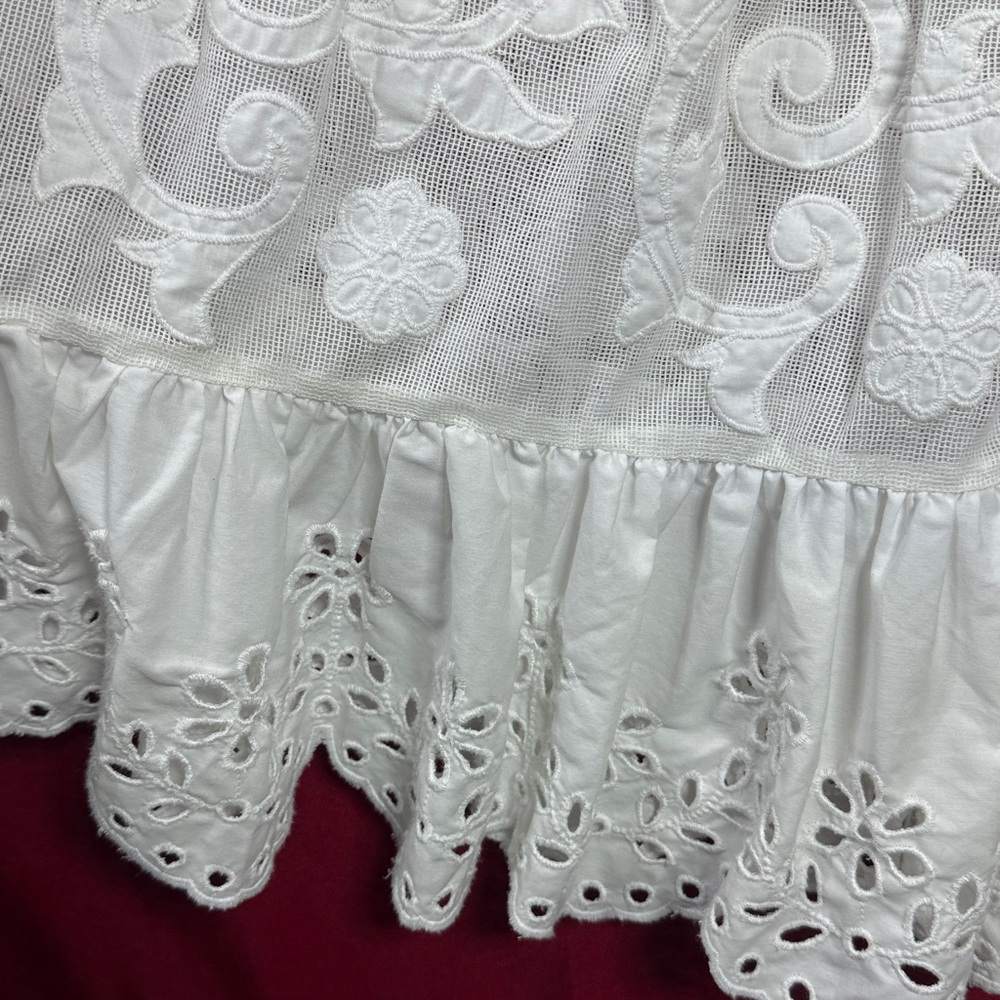 (N5) Abercrombie & Fitch
Vintage embroidered skirt with ruffles, long, size MP - Picture 5 of 16